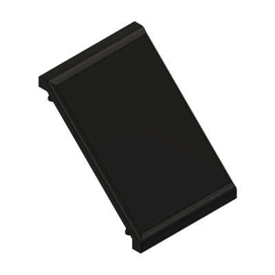 MODULAR SOLUTIONS ALUMINUM GUSSET<br>90MM X 90MM GRAY PLASTIC CAP COVER FOR 40-130-1, FOR A FINISHED APPEARANCE